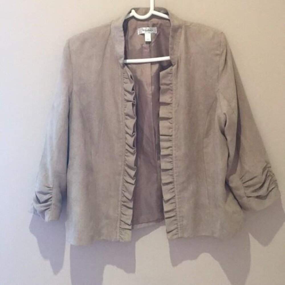 Dress barn Faux suede blazer🍒